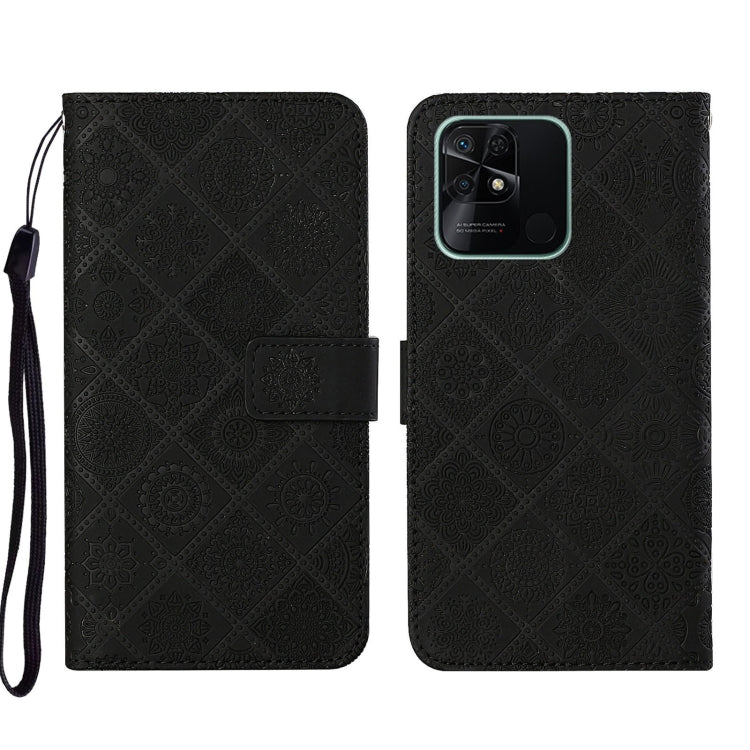 Ethnic Style Embossed Pattern Leather Phone Case, For Xiaomi Redmi 10, For Xiaomi Redmi 10C, For Xiaomi Redmi K40