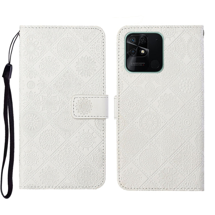 Ethnic Style Embossed Pattern Leather Phone Case, For Xiaomi Redmi 10, For Xiaomi Redmi 10C, For Xiaomi Redmi K40