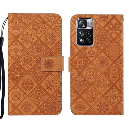 Ethnic Style Embossed Pattern Leather Phone Case, For Xiaomi Redmi Note 11, For Xiaomi Redmi Note 11 4G Global, For Xiaomi Redmi Note 11 Pro