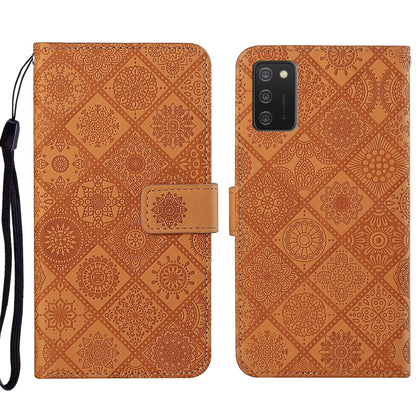 Ethnic Style Embossed Pattern Leather Phone Case, For OPPO A94 4G, For Samsung Galaxy A03s 164mm, For Samsung Galaxy A13 4G