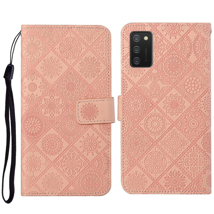 Ethnic Style Embossed Pattern Leather Phone Case, For OPPO A94 4G, For Samsung Galaxy A03s 164mm, For Samsung Galaxy A13 4G
