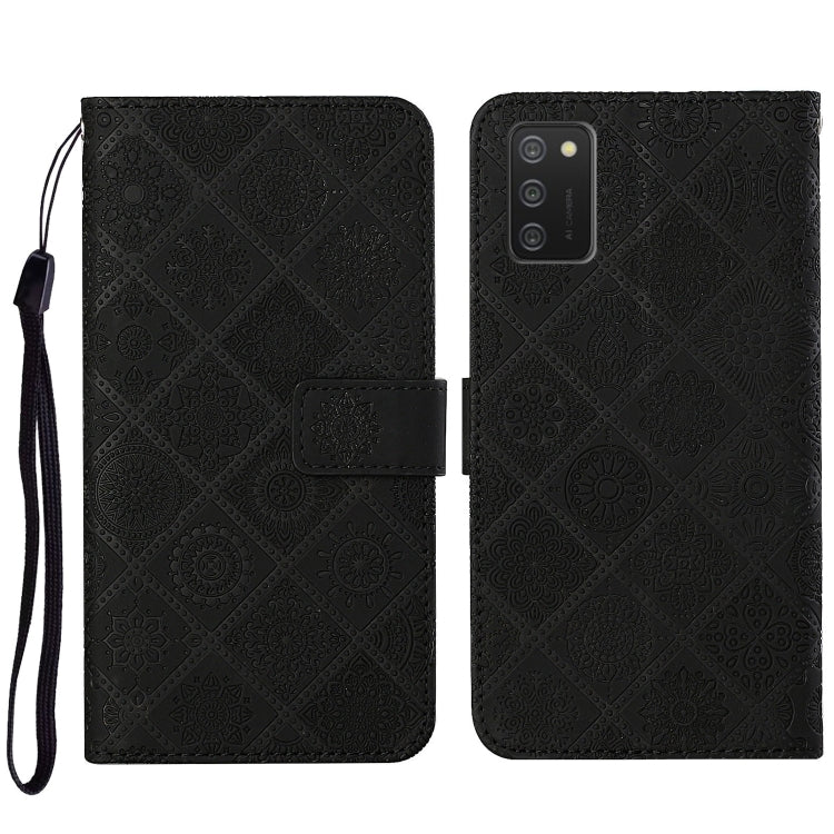 Ethnic Style Embossed Pattern Leather Phone Case, For OPPO A94 4G, For Samsung Galaxy A03s 164mm, For Samsung Galaxy A13 4G