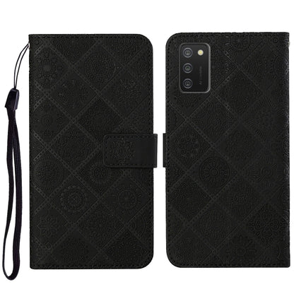 Ethnic Style Embossed Pattern Leather Phone Case, For OPPO A94 4G, For Samsung Galaxy A03s 164mm, For Samsung Galaxy A13 4G