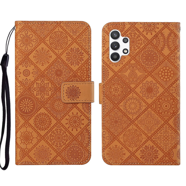 Ethnic Style Embossed Pattern Leather Phone Case, For OPPO A94 4G, For Samsung Galaxy A03s 164mm, For Samsung Galaxy A13 4G