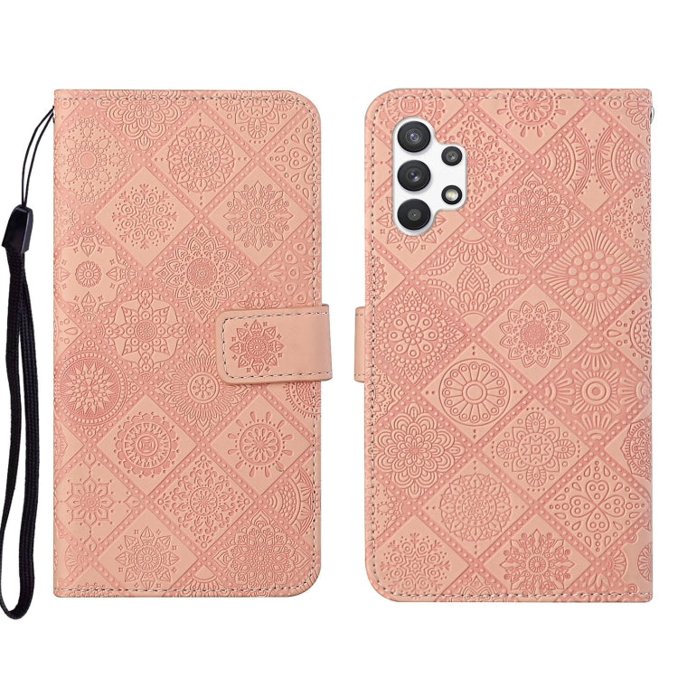 Ethnic Style Embossed Pattern Leather Phone Case, For OPPO A94 4G, For Samsung Galaxy A03s 164mm, For Samsung Galaxy A13 4G