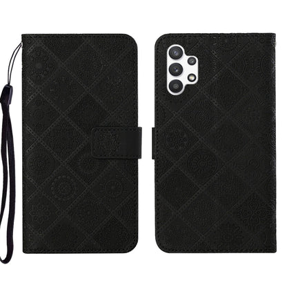 Ethnic Style Embossed Pattern Leather Phone Case, For OPPO A94 4G, For Samsung Galaxy A03s 164mm, For Samsung Galaxy A13 4G