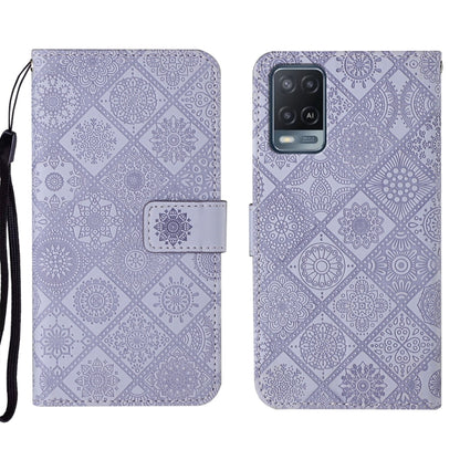 Ethnic Style Embossed Pattern Leather Phone Case, For OPPO A54, For OPPO A74 4G, For OPPO A74 5G