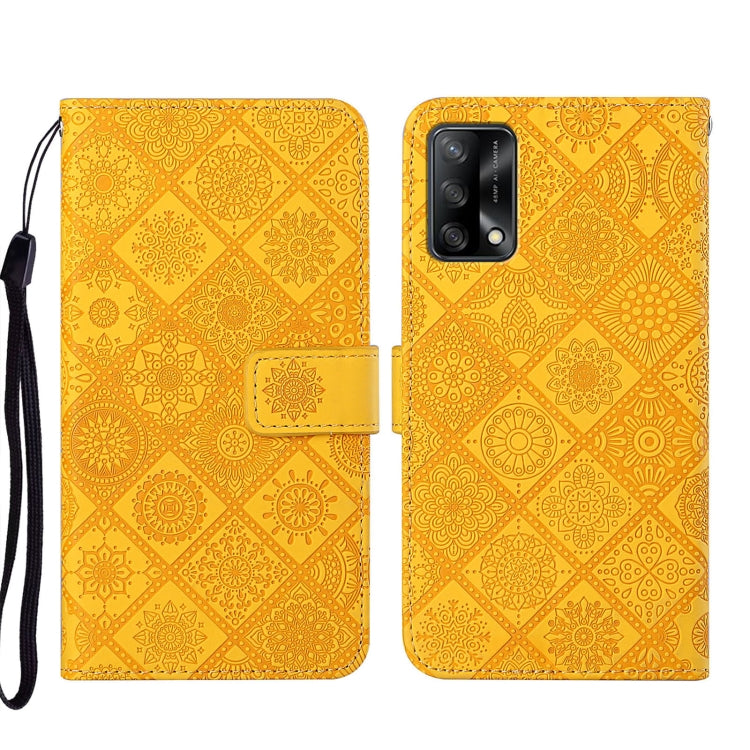 Ethnic Style Embossed Pattern Leather Phone Case, For OPPO A54, For OPPO A74 4G, For OPPO A74 5G
