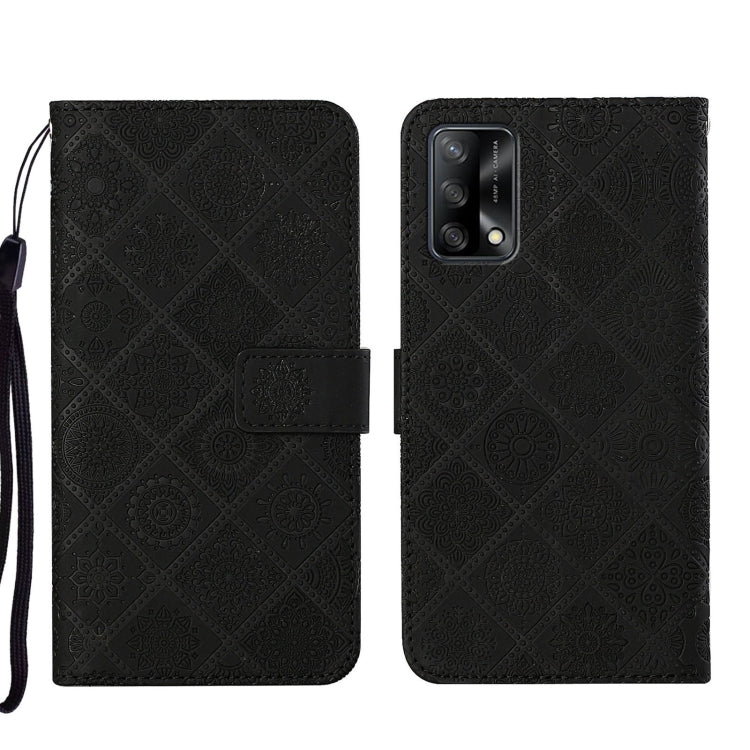 Ethnic Style Embossed Pattern Leather Phone Case, For OPPO A54, For OPPO A74 4G, For OPPO A74 5G