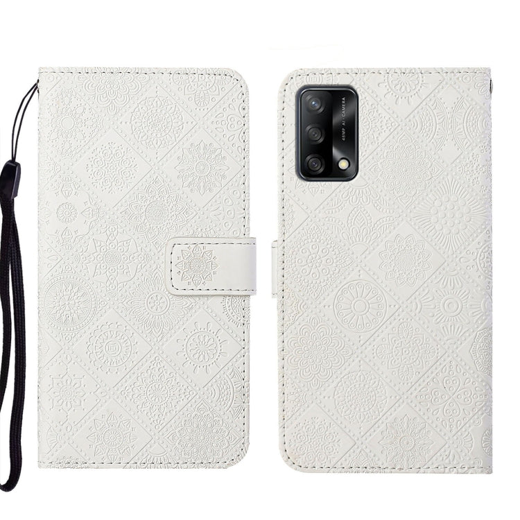 Ethnic Style Embossed Pattern Leather Phone Case, For OPPO A54, For OPPO A74 4G, For OPPO A74 5G