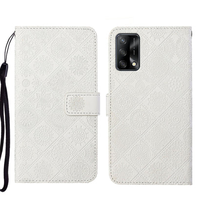 Ethnic Style Embossed Pattern Leather Phone Case, For OPPO A54, For OPPO A74 4G, For OPPO A74 5G