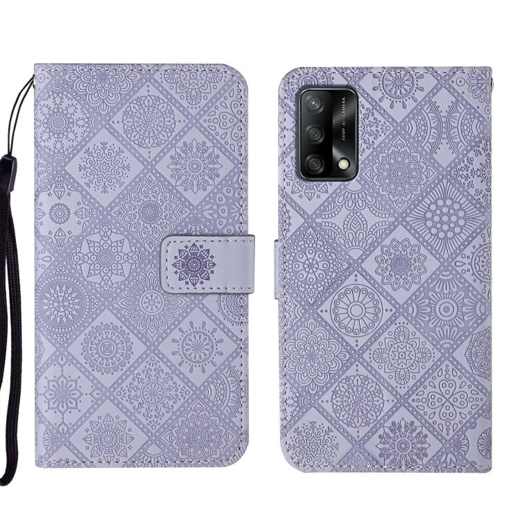 Ethnic Style Embossed Pattern Leather Phone Case, For OPPO A54, For OPPO A74 4G, For OPPO A74 5G