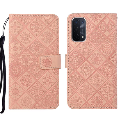 Ethnic Style Embossed Pattern Leather Phone Case, For OPPO A54, For OPPO A74 4G, For OPPO A74 5G