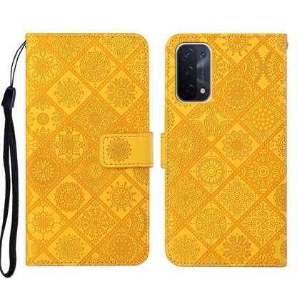 Ethnic Style Embossed Pattern Leather Phone Case, For OPPO A54, For OPPO A74 4G, For OPPO A74 5G