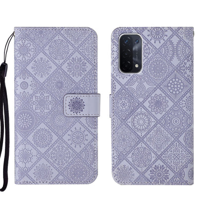 Ethnic Style Embossed Pattern Leather Phone Case, For OPPO A54, For OPPO A74 4G, For OPPO A74 5G