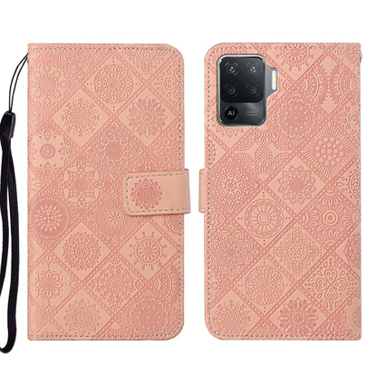 Ethnic Style Embossed Pattern Leather Phone Case, For OPPO A94 4G, For Samsung Galaxy A03s 164mm, For Samsung Galaxy A13 4G