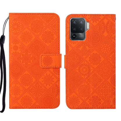 Ethnic Style Embossed Pattern Leather Phone Case, For OPPO A94 4G, For Samsung Galaxy A03s 164mm, For Samsung Galaxy A13 4G