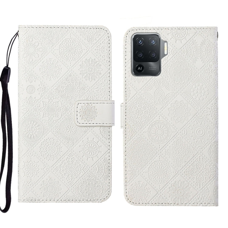 Ethnic Style Embossed Pattern Leather Phone Case, For OPPO A94 4G, For Samsung Galaxy A03s 164mm, For Samsung Galaxy A13 4G