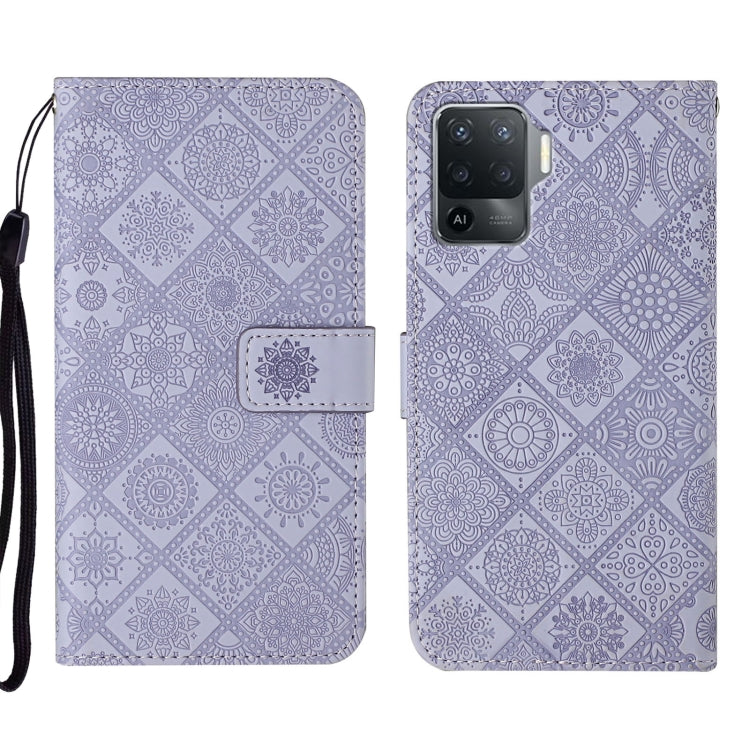 Ethnic Style Embossed Pattern Leather Phone Case, For OPPO A94 4G, For Samsung Galaxy A03s 164mm, For Samsung Galaxy A13 4G