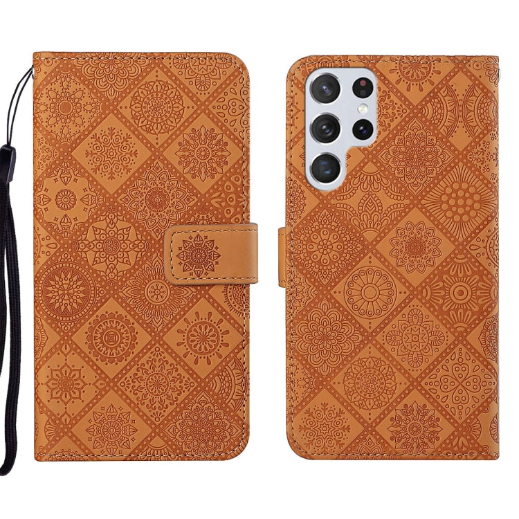 Ethnic Style Embossed Pattern Leather Phone Case, For Samsung Galaxy A73 5G, For Samsung Galaxy S22+ 5G, For Samsung Galaxy S22 Ultra 5G