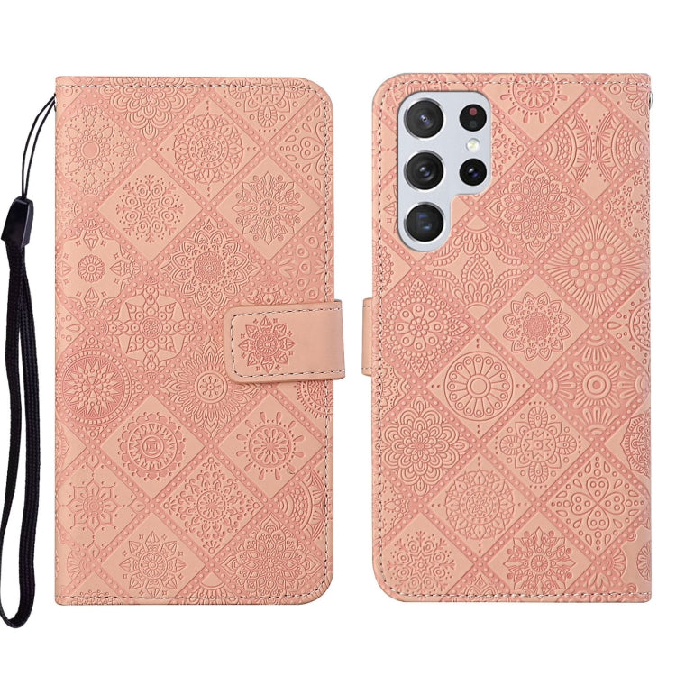 Ethnic Style Embossed Pattern Leather Phone Case, For Samsung Galaxy A73 5G, For Samsung Galaxy S22+ 5G, For Samsung Galaxy S22 Ultra 5G