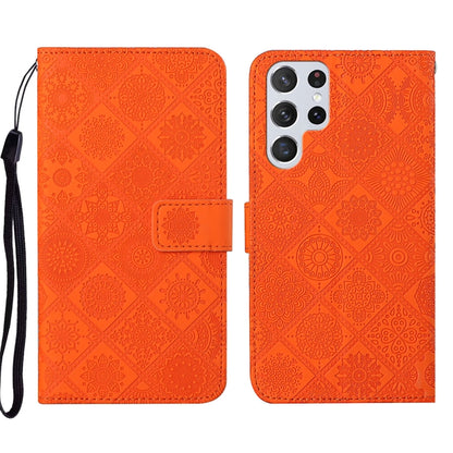 Ethnic Style Embossed Pattern Leather Phone Case, For Samsung Galaxy A73 5G, For Samsung Galaxy S22+ 5G, For Samsung Galaxy S22 Ultra 5G