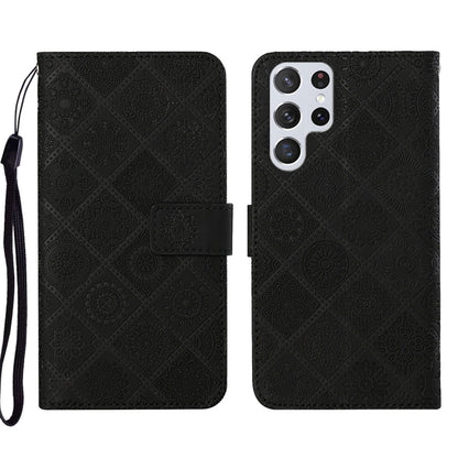 Ethnic Style Embossed Pattern Leather Phone Case, For Samsung Galaxy A73 5G, For Samsung Galaxy S22+ 5G, For Samsung Galaxy S22 Ultra 5G