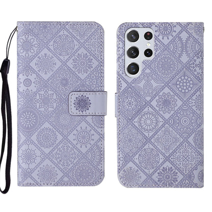 Ethnic Style Embossed Pattern Leather Phone Case, For Samsung Galaxy A73 5G, For Samsung Galaxy S22+ 5G, For Samsung Galaxy S22 Ultra 5G