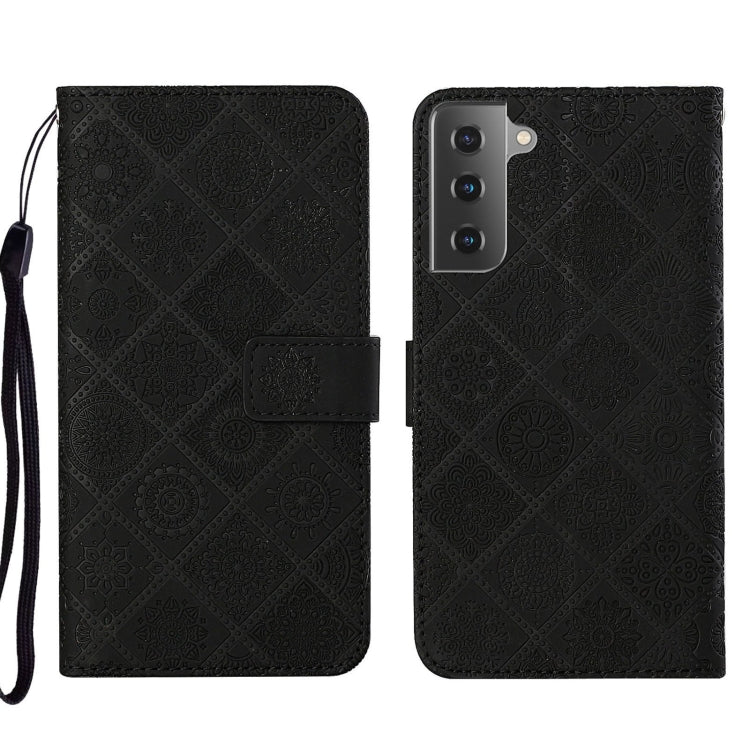 Ethnic Style Embossed Pattern Leather Phone Case, For Samsung Galaxy S22 5G