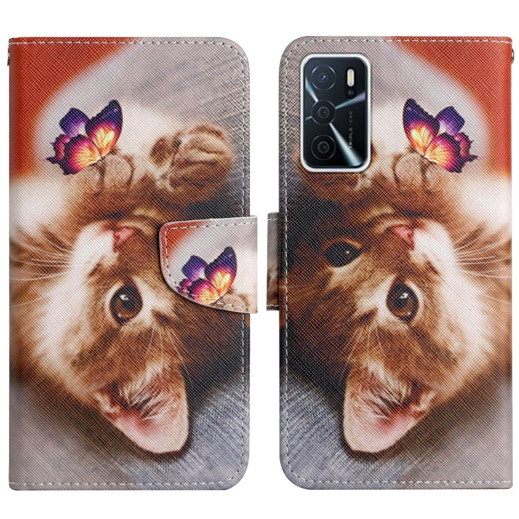 Painted Pattern Flip Leather Phone Case, For OPPO A16
