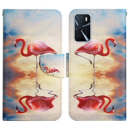 Painted Pattern Flip Leather Phone Case, For OPPO A16