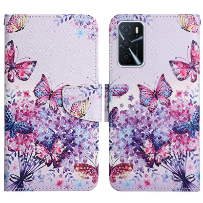 Painted Pattern Flip Leather Phone Case, For OPPO A16