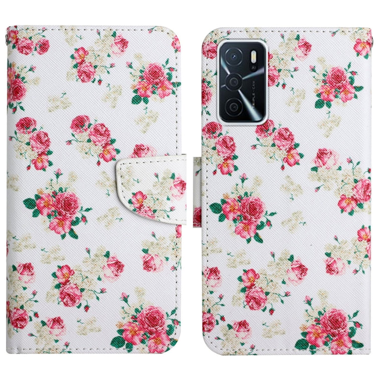 Painted Pattern Flip Leather Phone Case, For OPPO A16