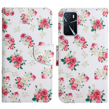 Painted Pattern Flip Leather Phone Case, For OPPO A16