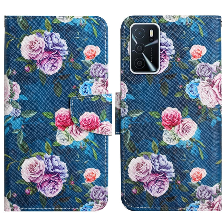 Painted Pattern Flip Leather Phone Case, For OPPO A16