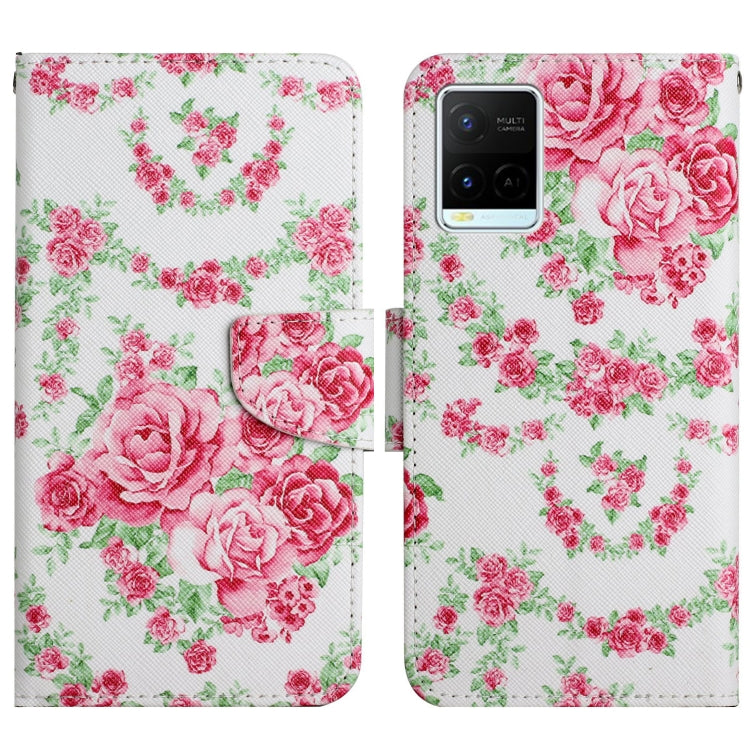 Painted Pattern Flip Leather Phone Case, For vivo Y21 / Y21S / Y33S