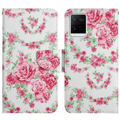 Painted Pattern Flip Leather Phone Case, For vivo Y21 / Y21S / Y33S