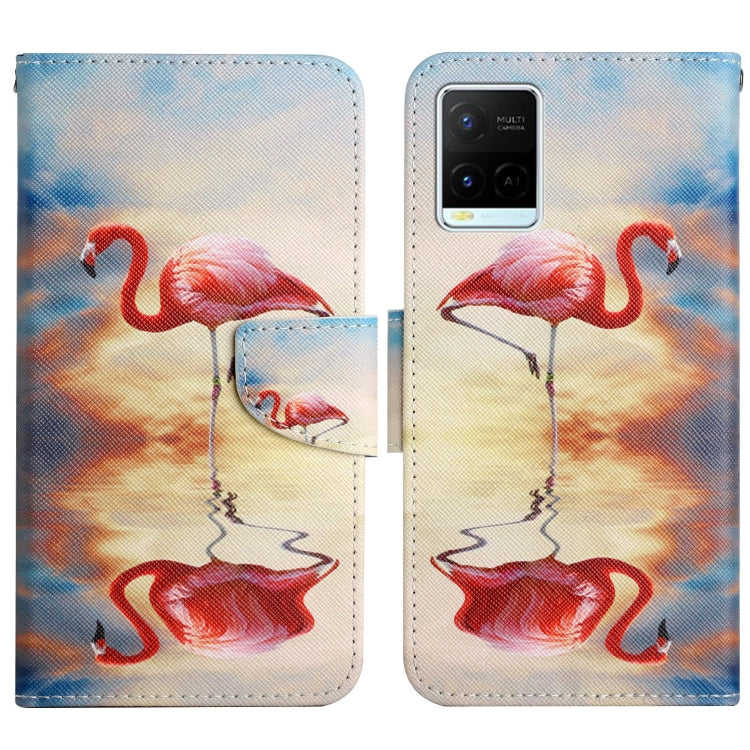 Painted Pattern Flip Leather Phone Case, For vivo Y21 / Y21S / Y33S