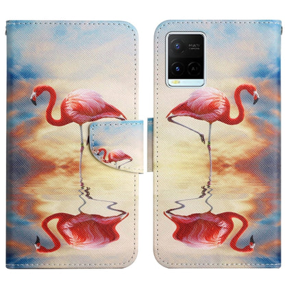 Painted Pattern Flip Leather Phone Case, For vivo Y21 / Y21S / Y33S
