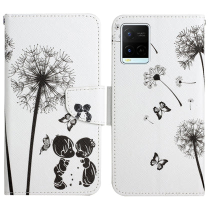 Painted Pattern Flip Leather Phone Case, For vivo Y21 / Y21S / Y33S