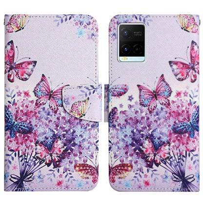 Painted Pattern Flip Leather Phone Case, For vivo Y21 / Y21S / Y33S