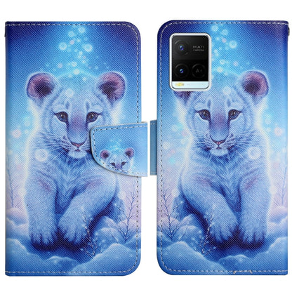 Painted Pattern Flip Leather Phone Case, For vivo Y21 / Y21S / Y33S