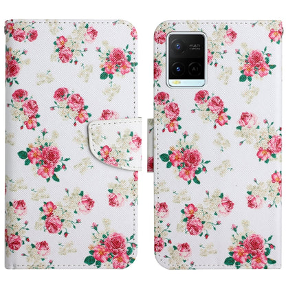 Painted Pattern Flip Leather Phone Case, For vivo Y21 / Y21S / Y33S