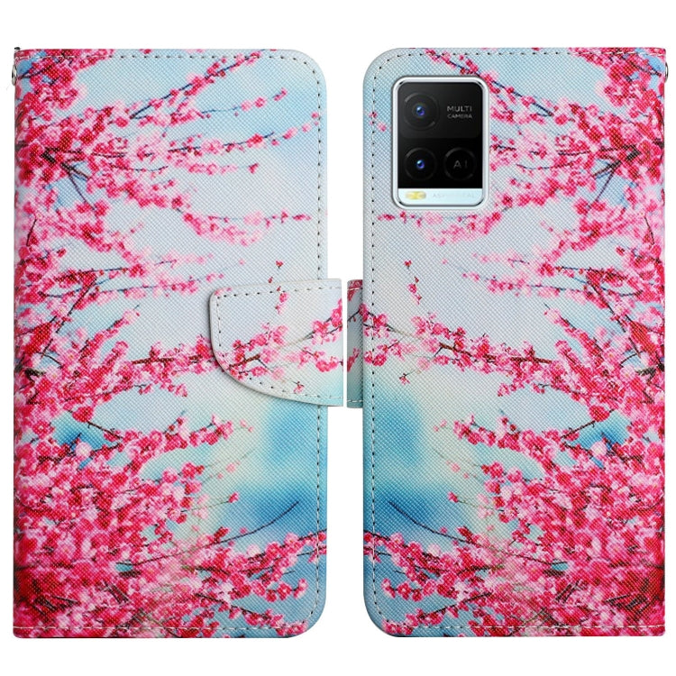 Painted Pattern Flip Leather Phone Case, For vivo Y21 / Y21S / Y33S