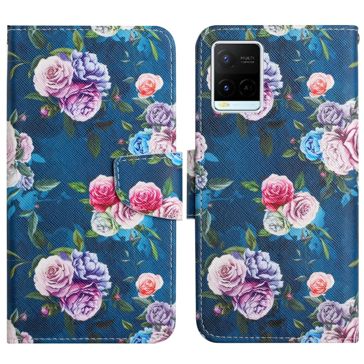 Painted Pattern Flip Leather Phone Case, For vivo Y21 / Y21S / Y33S