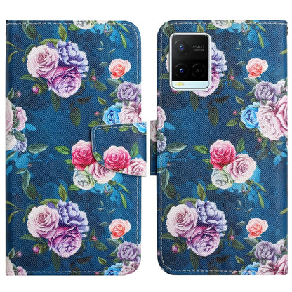 Painted Pattern Flip Leather Phone Case, For vivo Y21 / Y21S / Y33S