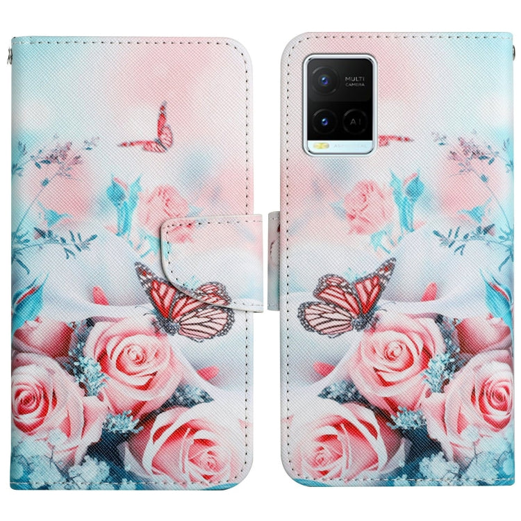 Painted Pattern Flip Leather Phone Case, For vivo Y21 / Y21S / Y33S
