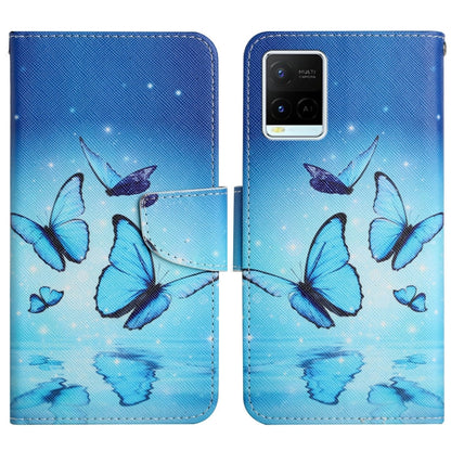 Painted Pattern Flip Leather Phone Case, For vivo Y21 / Y21S / Y33S