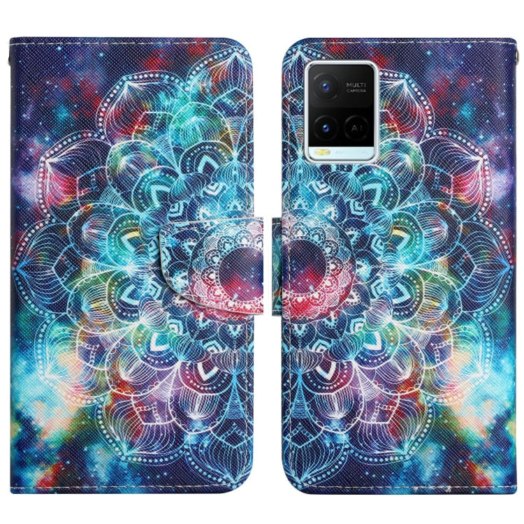 Painted Pattern Flip Leather Phone Case, For vivo Y21 / Y21S / Y33S