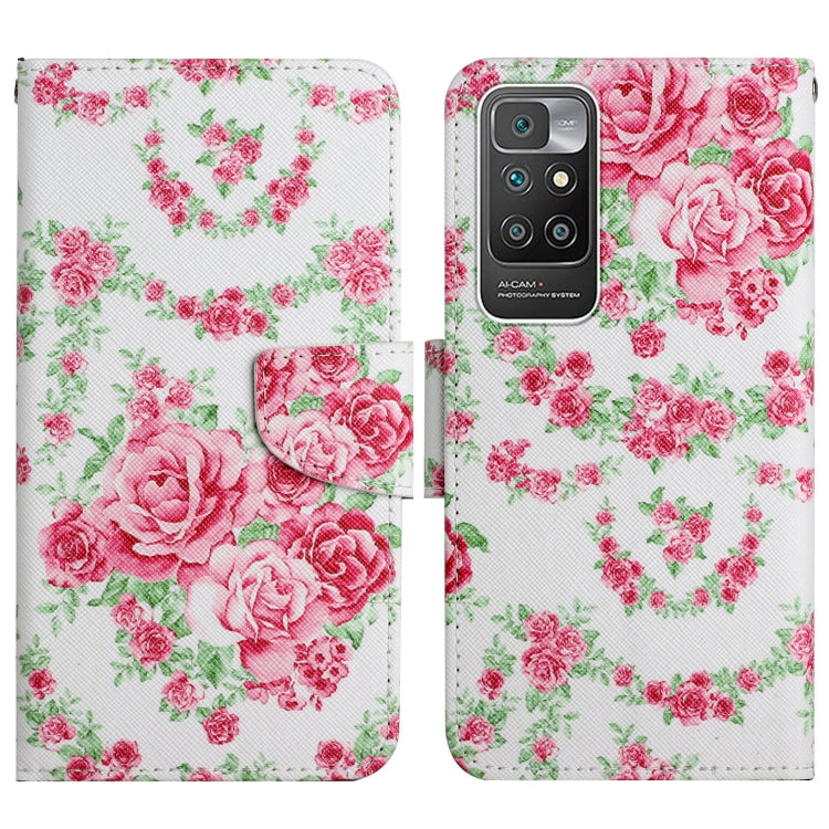 Painted Pattern Flip Leather Phone Case, For Xiaomi Redmi 10